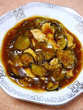 簡単！ムネ肉でヘルシー麻婆茄子