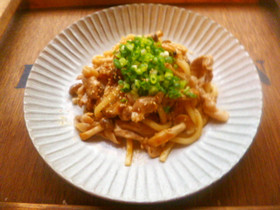 甘辛♡味噌焼きうどん♪