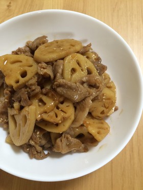 ご飯がススム☆レンコンと豚肉の炒り煮