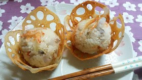 桜海老とれんこん御飯