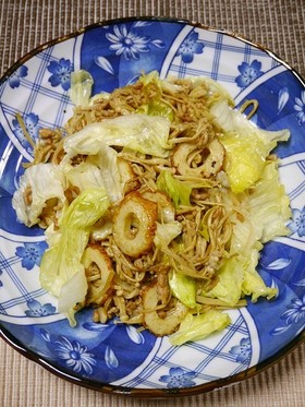 簡単！エノキと竹輪のカレーマヨ炒め