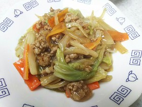 たっぷり白菜とひき肉の旨煮