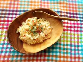 ランチに！炊飯器任せの簡単えびピラフ♪