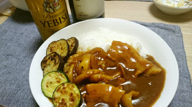 ワインに合う♪豚バラと焼きなすのカレー