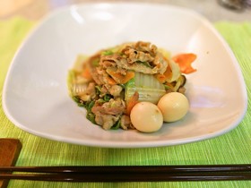 八宝菜風！豚バラと白菜の炒め物