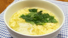 ふわふわとき卵のにゅうめん♪