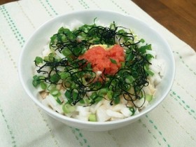 忙しい女性にピッタリ！「めんたい美肌丼」