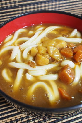 息子宛③「簡単カレーうどん(大盛)」