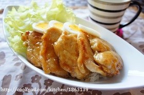 cafeごはん♪照り焼きチキン丼