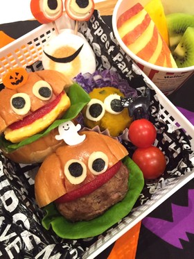 簡単♪Halloweenサンドイッチ弁当