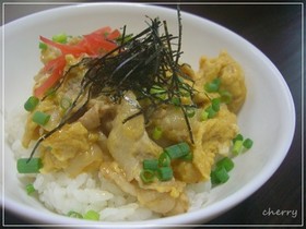 簡単☆ぶっ玉丼(豚玉丼)♪