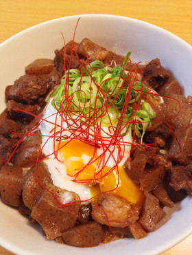 圧力なしで！トロトロすじこんのぼっかけ丼