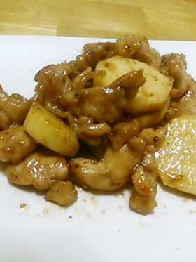 鶏肉と長芋の照焼き