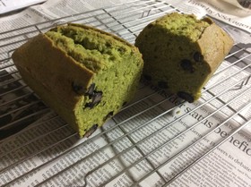 ♡抹茶と甘納豆のパウンドケーキ♡