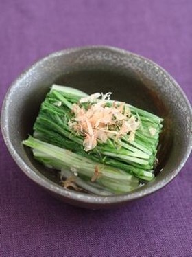 茹で時間5秒！水菜のおひたし