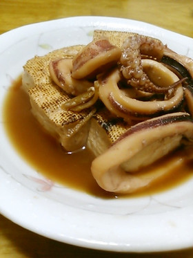 いかと焼豆腐の煮物