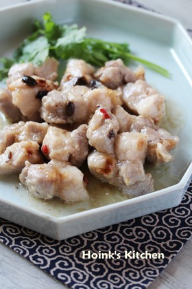 おうち飲茶✣豚バラ肉の豆鼓蒸し