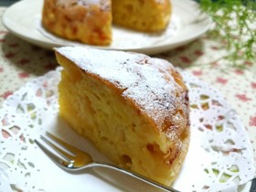 炊飯器で☆ゴロゴロりんごとチーズのケーキ