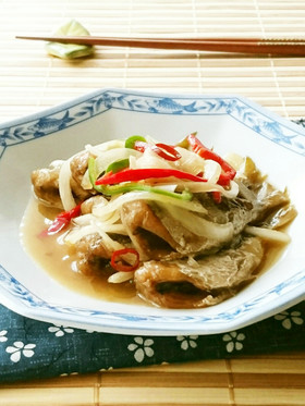 圧力鍋で骨まで食べれる♪アジの南蛮煮