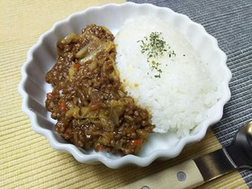 白菜のキーマカレー