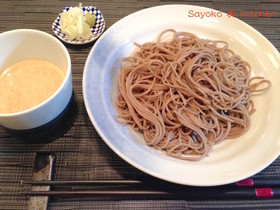 くるみ味噌だれの十割蕎麦