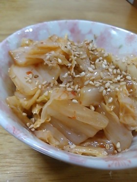 レンジで簡単！！白菜のピリ辛中華お浸し