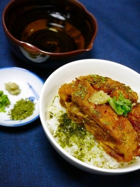 とんかつリメイク！かつ茶づけ