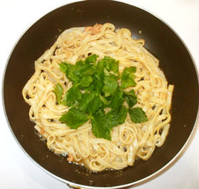 明太子きしめん♪タラコうどん♪簡単ランチ