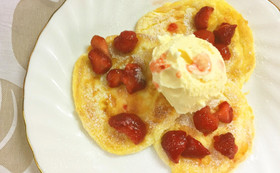 ホットケーキミックスで簡単パンケーキ