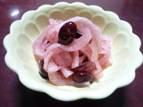 黒豆と玉ねぎの酢漬け✿