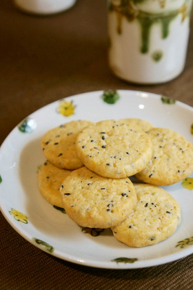 植物油で！ざくざく胡麻クッキー