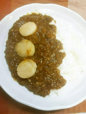 簡単！ホタテの貝柱DEカレーライス♪