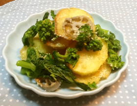 サラダで満腹☆焼きじゃが&菜の花