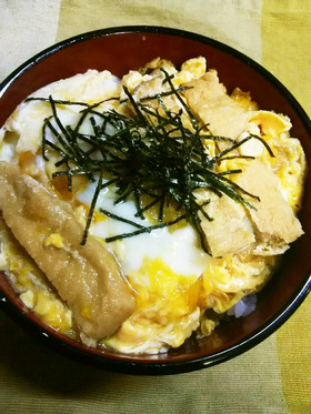 簡単！余った油揚げでジューシィきつね丼♪