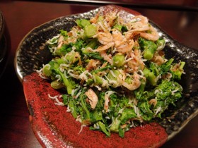 春の香り！　菜の花の釜揚げうまみ和え