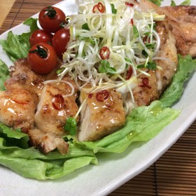 鳥むね肉の甘酢あんかけ