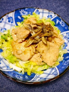 簡単！ポカポカわさび漬け☆むね肉炒め