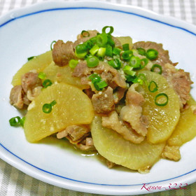 ほっこりと塩麹で。大根と豚肉の煮物