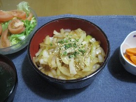 血液サラサラ！玉ねぎ丼