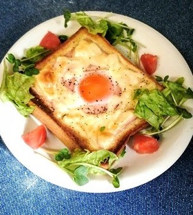 食パンdeガレット気分トースト