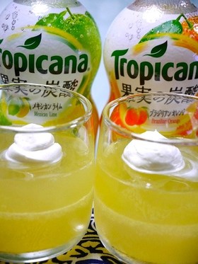 Tropicana夏の炭酸ゼリー